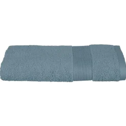 Atmosphera Créateur D'Intérieur Serviette de toilette Essentiel - coton 450 gr/m² - bleu orage 50x90 cm - Atmosphera
