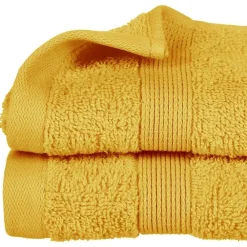 Eden Serviette de toilette invite 30 x 50 cm Couleur moderne ocre