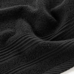 Serviette De Toilette|Eden Serviette de toilette invite 30 x 50 cm Tendresse noir