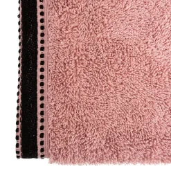 Serviette De Toilette|Atmosphera Créateur D'Intérieur Serviette de toilette Joia - coton 550 gr/m² - rose 50x90 cm - Atmosphera