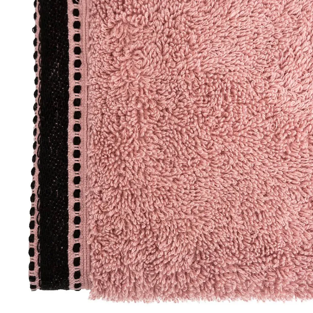 Serviette De Toilette|Atmosphera Créateur D'Intérieur Serviette de toilette Joia - coton 550 gr/m² - rose 50x90 cm - Atmosphera