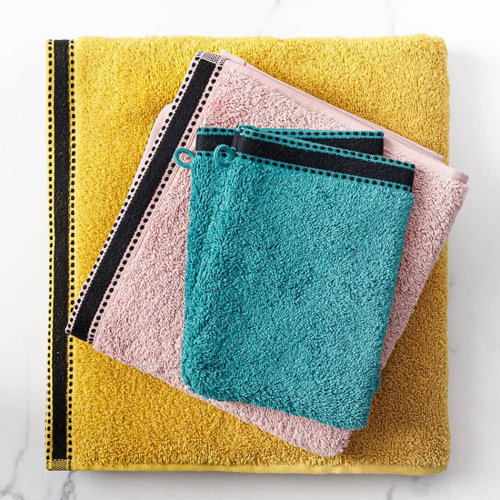 Serviette De Toilette|Atmosphera Créateur D'Intérieur Serviette de toilette Joia - coton 550 gr/m² - rose 50x90 cm - Atmosphera