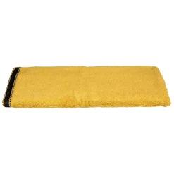 Atmosphera Créateur D'Intérieur Serviette de toilette Joia - coton 550 gr/m² - jaune moutarde 50x90 cm - Atmosphera