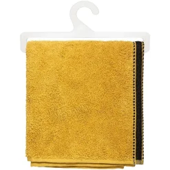 Atmosphera Créateur D'Intérieur Serviette de toilette Joia - coton 550 gr/m² - jaune moutarde 50x90 cm - Atmosphera