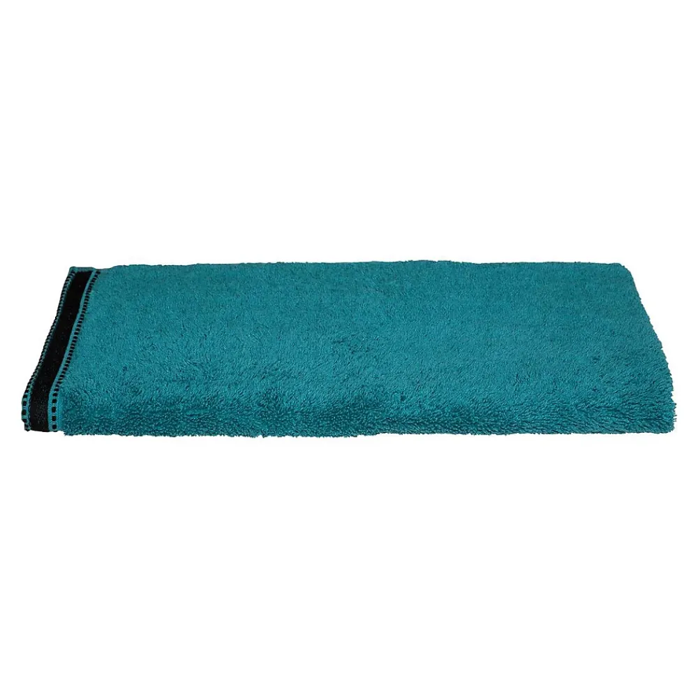 Atmosphera Créateur D'Intérieur Serviette de toilette Joia - coton 550 gr/m² - bleu canard 50x90 cm - Atmosphera
