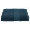 Serviette De Toilette|Atmosphera Créateur D'Intérieur Serviette de toilette Praia en coton 50x90cm marron cannelle - Atmosphera