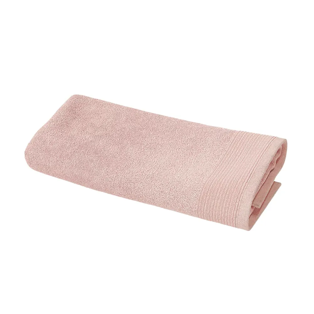 GoodHome Serviette de toilette rose nude 100 x 50 cm, Koros