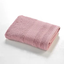 Douceur D'Intérieur Serviette de Toilette 50x90 cm 100% Coton Rose