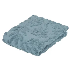 Atmosphera Créateur D'Intérieur Serviette de toillette Cisel - coton - bleu - 30x50 cm - Atmosphera