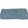 Serviette De Toilette|Atmosphera Créateur D'Intérieur Serviette invité Essentiel - coton 450 gr/m² - bleu orage 30x50 cm - Atmosphera