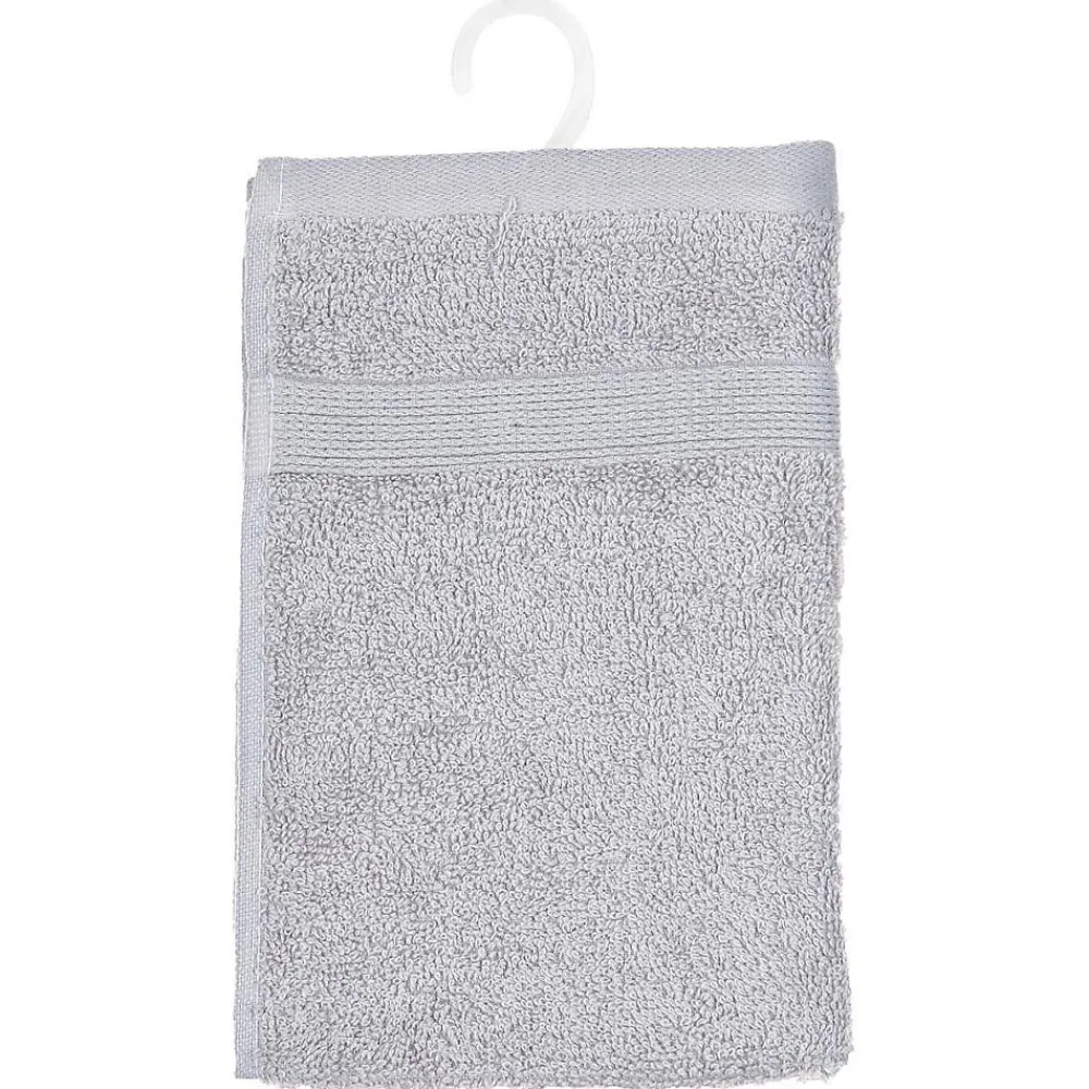 Serviette De Toilette|Atmosphera Créateur D'Intérieur Serviette invité Essentiel - coton 450 gr/m² - gris taupe 30x50 cm - Atmosphera