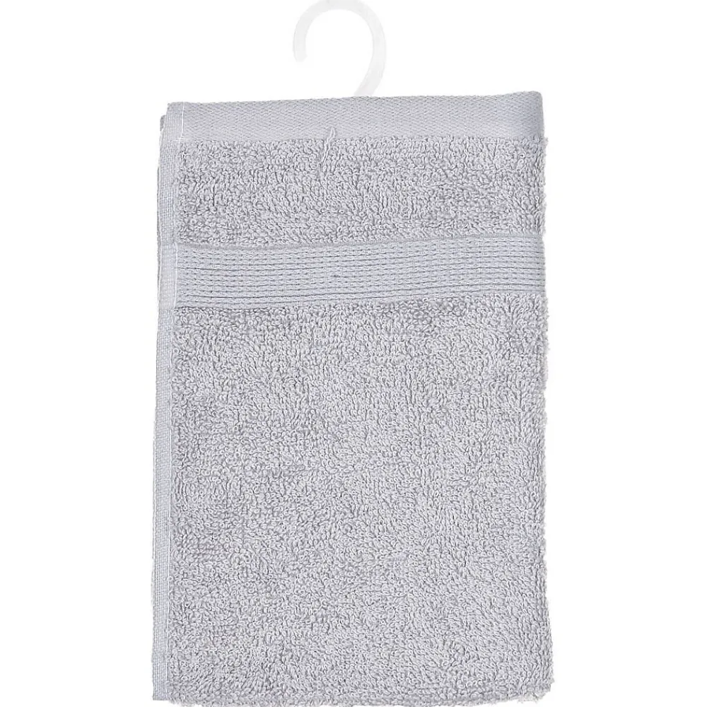 Serviette De Toilette|Atmosphera Créateur D'Intérieur Serviette invité Essentiel - coton 450 gr/m² - gris taupe 30x50 cm - Atmosphera