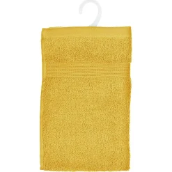 Atmosphera Créateur D'Intérieur Serviette invité Essentiel - coton 450 gr/m² - jaune moutarde 30x50 cm - Atmosphera