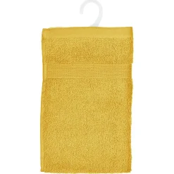Atmosphera Créateur D'Intérieur Serviette invité Essentiel - coton 450 gr/m² - jaune moutarde 30x50 cm - Atmosphera