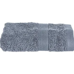 Serviette De Toilette|Atmosphera Créateur D'Intérieur Serviette invité Essentiel - coton 450 gr/m² - gris anthracite 30x50 cm - Atmosphera