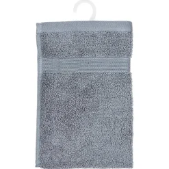 Serviette De Toilette|Atmosphera Créateur D'Intérieur Serviette invité Essentiel - coton 450 gr/m² - gris anthracite 30x50 cm - Atmosphera
