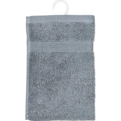 Serviette De Toilette|Atmosphera Créateur D'Intérieur Serviette invité Essentiel - coton 450 gr/m² - gris anthracite 30x50 cm - Atmosphera