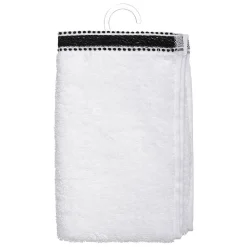Atmosphera Créateur D'Intérieur Serviette invité Joia - coton 550 gr/m² - blanc 30x50 cm - Atmosphera