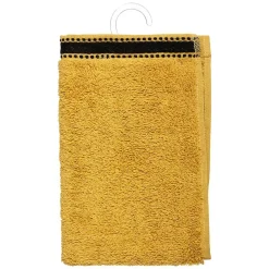 Atmosphera Créateur D'Intérieur Serviette invité Joia - coton 550 gr/m² - jaune moutarde 30x50 cm - Atmosphera