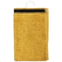 Atmosphera Créateur D'Intérieur Serviette invité Joia - coton 550 gr/m² - jaune moutarde 30x50 cm - Atmosphera