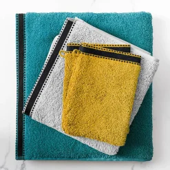 Serviette De Toilette|Atmosphera Créateur D'Intérieur Serviette invité Joia - coton 550 gr/m² - lin 30x50 cm - Atmosphera