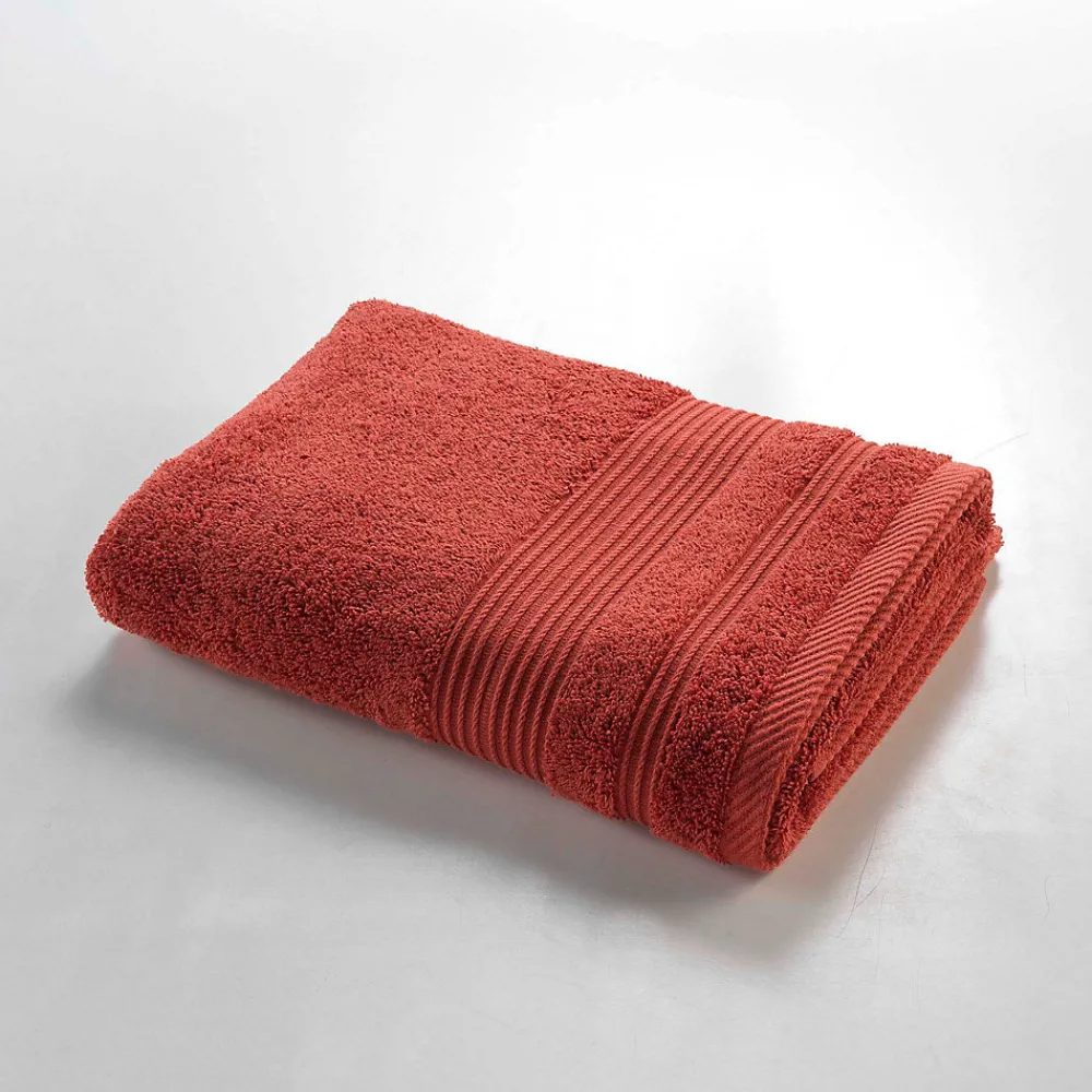 Serviette De Toilette|Eden Serviette ou drap de douche 70 x 130 cm Tendresse terracotta