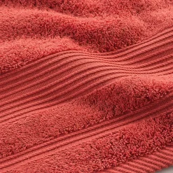 Serviette De Toilette|Eden Serviette ou drap de douche 70 x 130 cm Tendresse terracotta