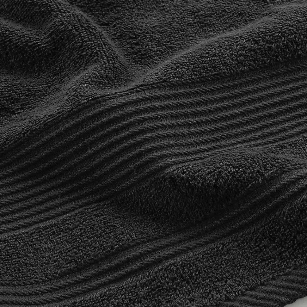 Eden Serviette ou drap de douche 70 x 130 cm Tendresse noir