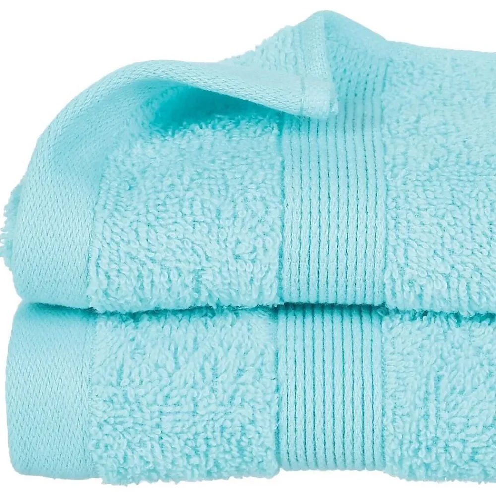 Serviette De Toilette|Eden Serviette ou drap de douche 70 x 130 cm Couleur moderne aqua