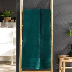 Eden Serviette ou drap de douche 70 x 130 cm Tendresse emeraude