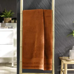 Serviette De Toilette|Eden Serviette ou drap de douche 70 x 130 cm Tendresse caramel