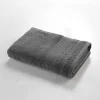 Eden Serviette ou drap de douche 70 x 130 cm Tendresse anthracite