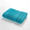 Eden Serviette ou drap de douche 70 x 130 cm Tendresse bleu paon