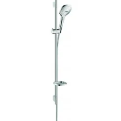 Hansgrohe Set de douche 120 3jet avec barre Unica'S puro 90 cm et porte-savon chromé Raindance Select E