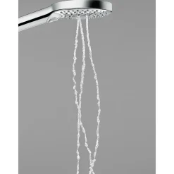 Hansgrohe Set de douche 120 3jet PowderRain avec barre Unica'S puro 90 cm et porte-savon chromé Raindance Select