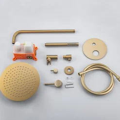 Lomazoo Set de douche encastré Solara doré