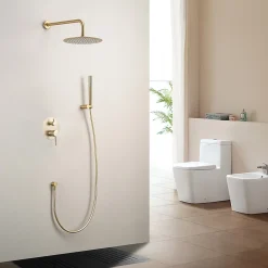 Lomazoo Set de douche encastré Solara doré