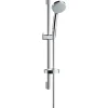 Colonne De Douche Sans Robinetterie|Hansgrohe Set de douche Vario EcoSmart avec barre Unica'C 65 cm et porte-savon chromé Croma 100