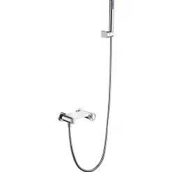 Imex Products Set douche en laiton et zamak chrome avec tuyau PVC 180 cm et douchette ronde