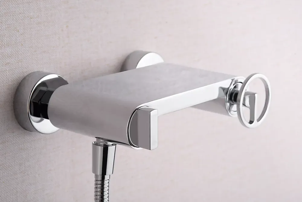 Imex Products Set douche en laiton et zamak chrome avec tuyau PVC 180 cm et douchette ronde