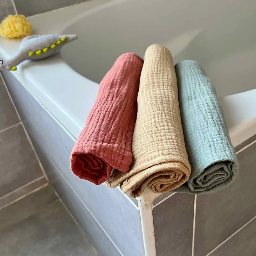 Serviette De Toilette|Sevira Kids Lange en gaze de coton Jeanne