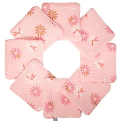 Serviette De Toilette|Sevira Kids Lingettes bébé lavables 8 pièces Rosella