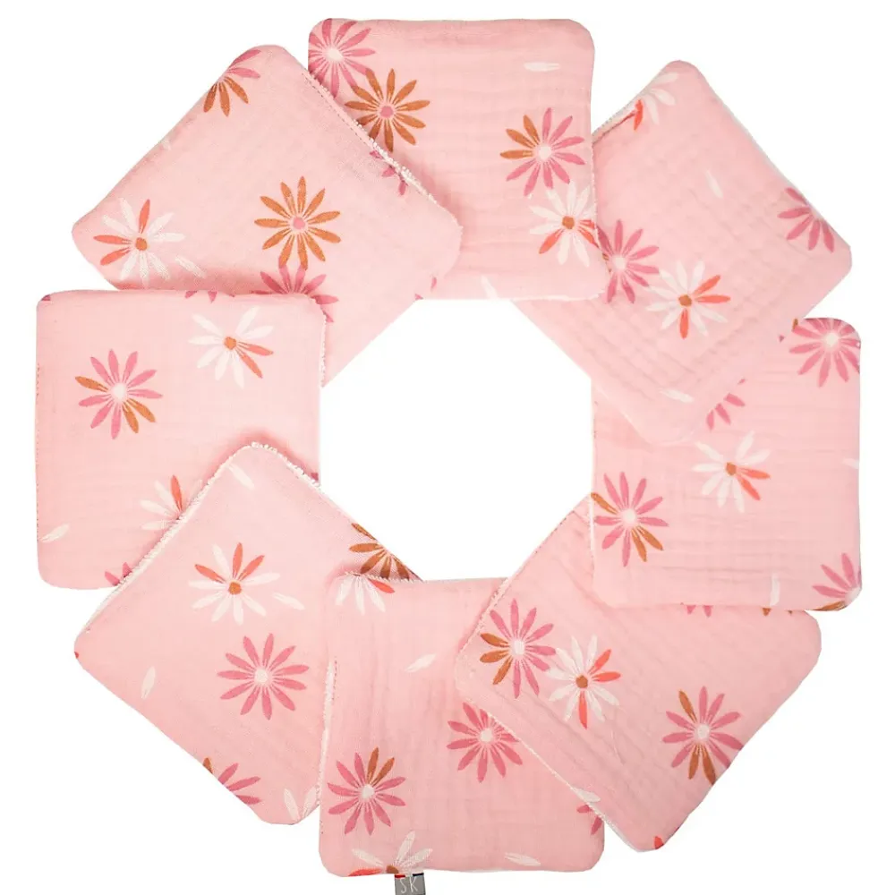Serviette De Toilette|Sevira Kids Lingettes bébé lavables 8 pièces Rosella