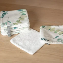 Serviette De Toilette|Sevira Kids Lingettes bébé lavables 8 pièces Eucalyptus