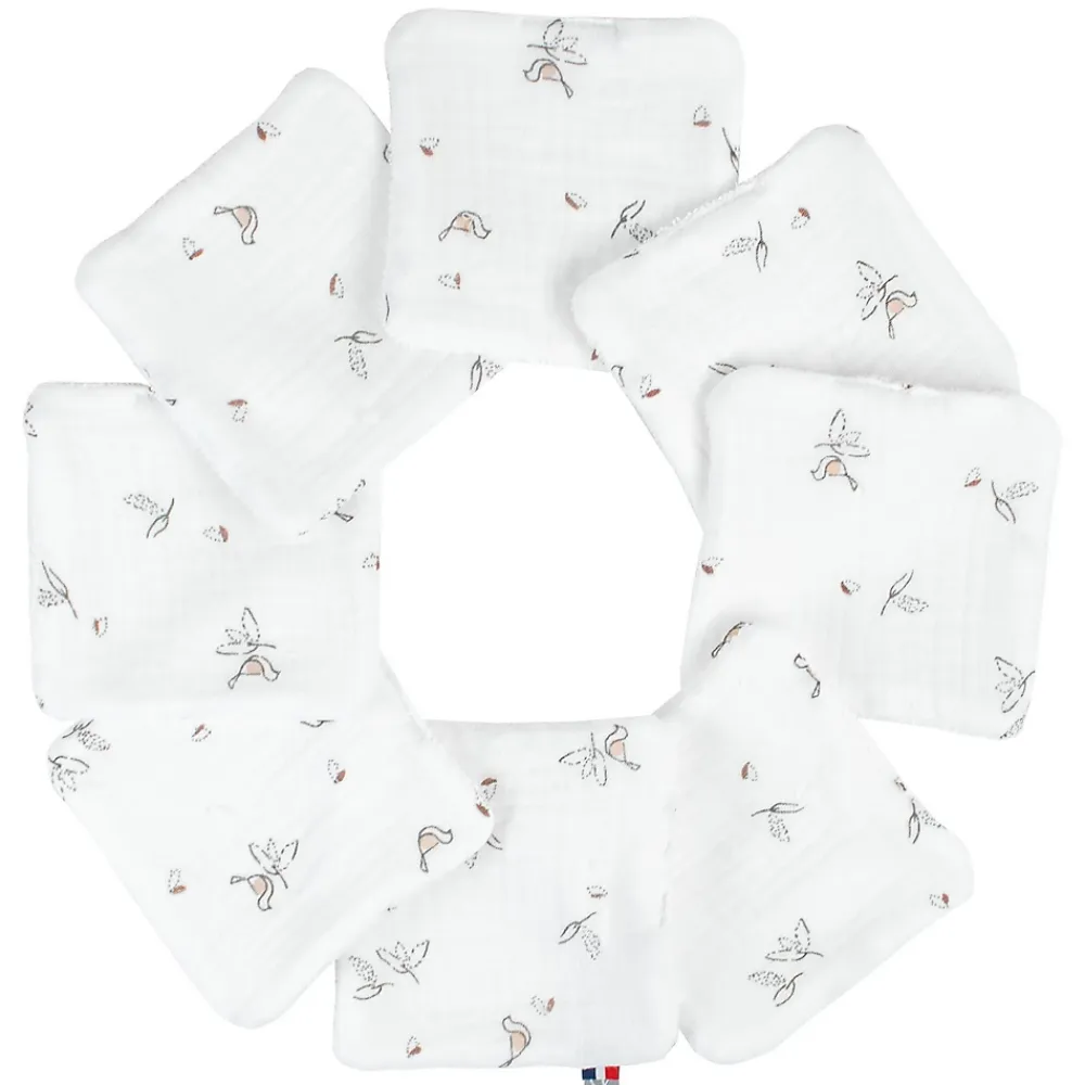 Serviette De Toilette|Sevira Kids Lingettes bébé lavables 8 pièces Melody