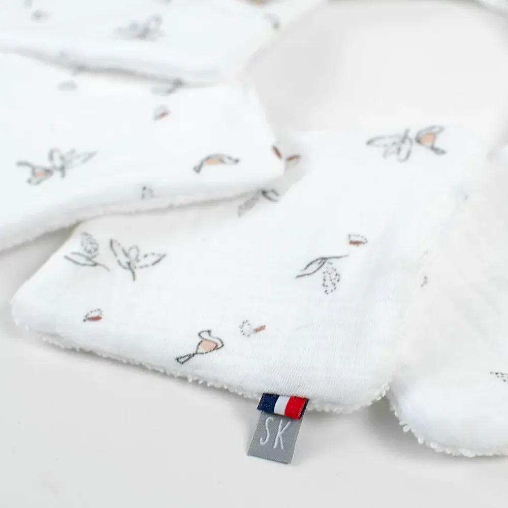 Serviette De Toilette|Sevira Kids Lingettes bébé lavables 8 pièces Melody