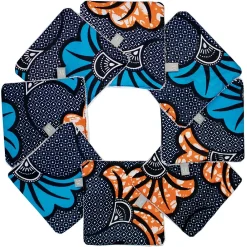 Serviette De Toilette|Sevira Kids Lingettes lavables 8 pièces Wax Fleurs de mariage