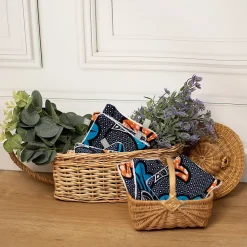 Serviette De Toilette|Sevira Kids Lingettes lavables 8 pièces Wax Fleurs de mariage