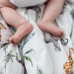 Sevira Kids Lot de 2 langes en bambou Safari