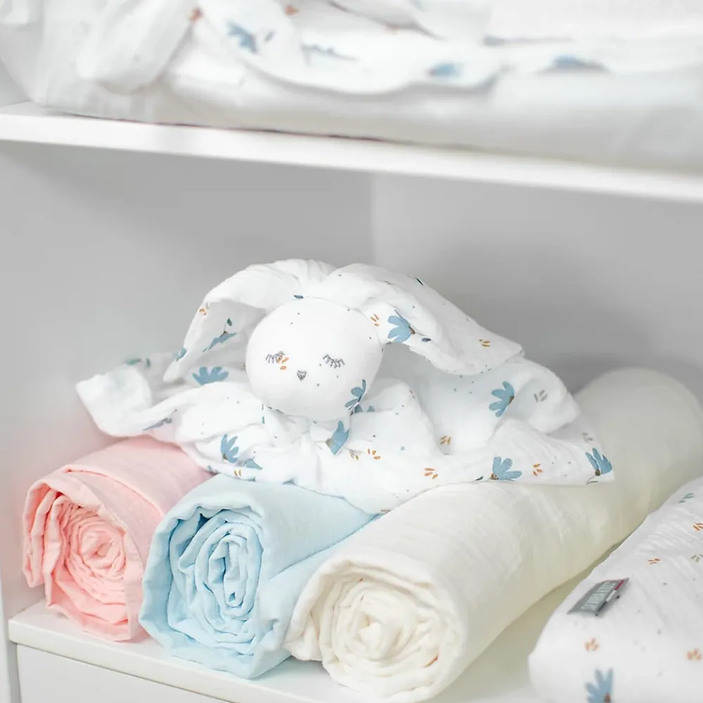 Serviette De Toilette|Sevira Kids Maxi lange en double gaze à carreaux